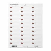 Schotse Terrier Buchanan Tartan Etiket (Full Sheet)