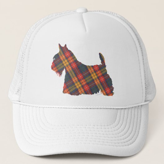 Schotse Terrier Buchanan Tartan Trucker Pet (Voorkant)