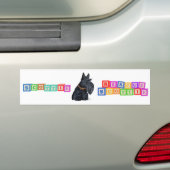 Schotse Terrier Bumpersticker (Op auto)
