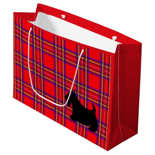 Schotse Terriër cadeautas zak (Voorkant Gekanteld)