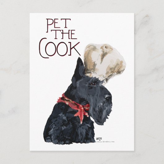Schotse Terrier Chef Briefkaart (Voorkant)