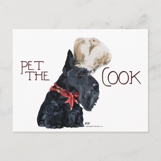 Schotse Terrier Chef Briefkaart (Voorkant)