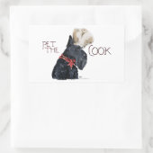 Schotse Terrier Chef Rechthoekige Sticker (Tas)