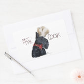 Schotse Terrier Chef Rechthoekige Sticker (Envelop)
