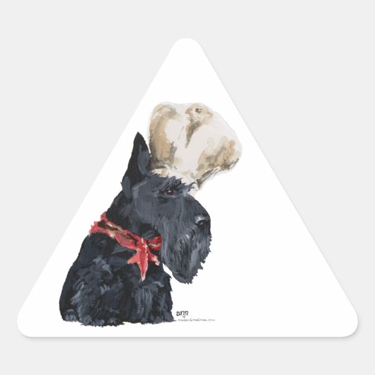 Schotse Terrier Chef Sticker (Voorkant)