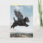 Schotse Terrier Condoleancekaart Kaart (Achterkant)