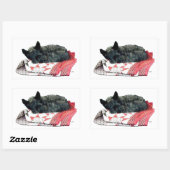 Schotse Terrier die slaapt Rechthoekige Sticker (Vel)