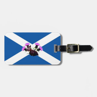 Schotse Terriër distel /Vlag van Sint-Andreas Bagagelabel