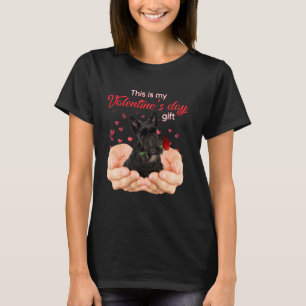 Schotse terrier dit is mijn Valentijn S Day P T-shirt