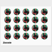 Schotse Terrier Dog Plaid Kerst sticker (Vel)