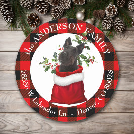 Schotse terrier Dog Play Lijst Ronde Sticker