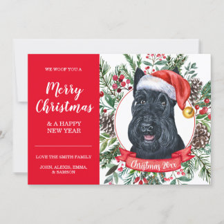 Schotse terrier Dog voordelige kerstkaart Kaart
