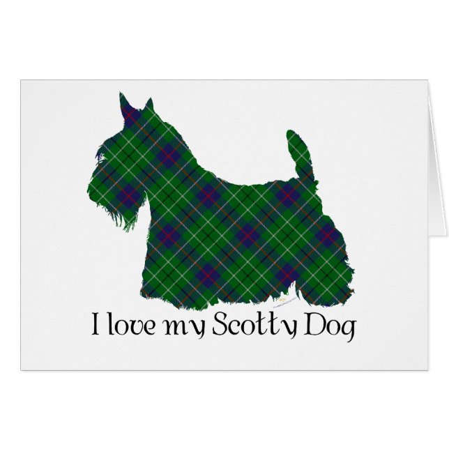 Schotse Terrier Duncan Tartan (Voorkant Horizontaal)