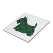 Schotse Terrier Duncan Tartan Tegeltje (Zijkant)