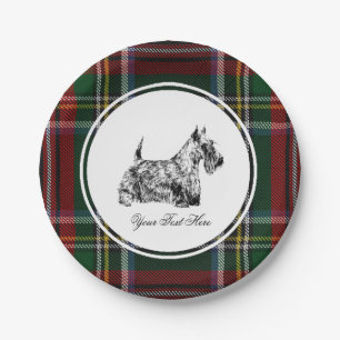 Schotse Terrier en Blackwatch Personaliseer Papieren Bordje