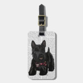 Schotse Terrier en Bow Bagagelabel (Voorkant verticaal)