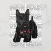 Schotse Terrier en Bow Briefkaart (Voorkant)