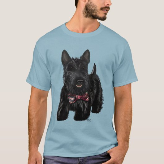 Schotse Terrier en Bow T-shirt (Voorkant)