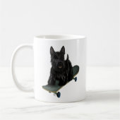 Schotse Terrier en Skateboard Koffiemok (Links)