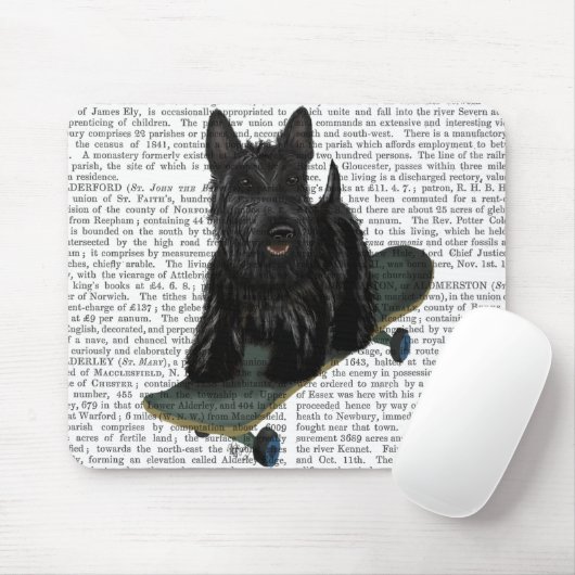 Schotse Terrier en Skateboard Muismat (Met muis)