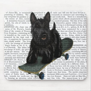 Schotse Terrier en Skateboard Muismat