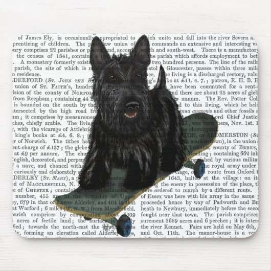 Schotse Terrier en Skateboard Muismat (Voorkant)
