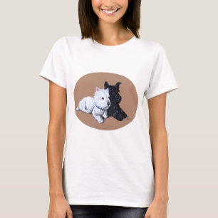 Schotse Terrier en West Highland White Terrier T-shirt