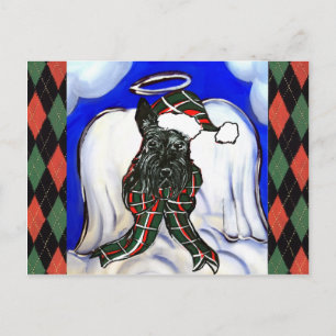 Schotse terriër engel briefkaart
