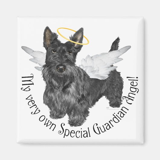 Schotse Terrier Engelen Magneet (Voorkant)
