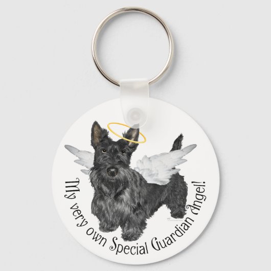 Schotse Terrier Engelen Sleutelhanger (Voorkant)