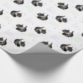 Schotse Terrier Feestbeest Cadeaupapier (Hoek)