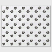 Schotse Terrier Feestbeest Cadeaupapier (Vlak)