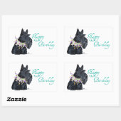 Schotse Terrier Feestbeest Rechthoekige Sticker (Vel)