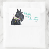 Schotse Terrier Feestbeest Rechthoekige Sticker (Tas)