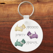 Schotse Terrier Feestbeest Sleutelhanger (Voorkant)