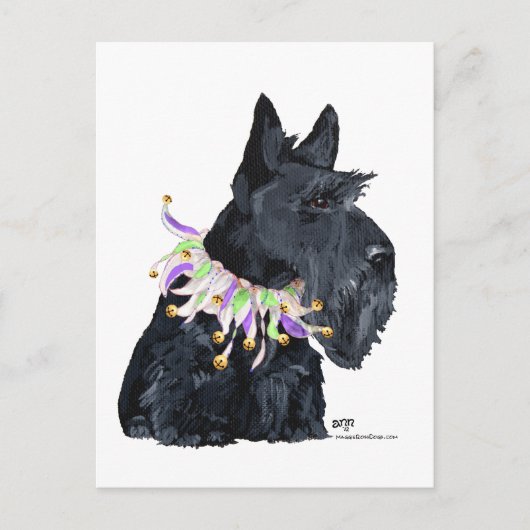 Schotse Terrier Feestbeest Uitnodiging Briefkaart (Voorkant)