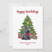 Schotse Terrier Fijne Kerstkaart (Voorkant)