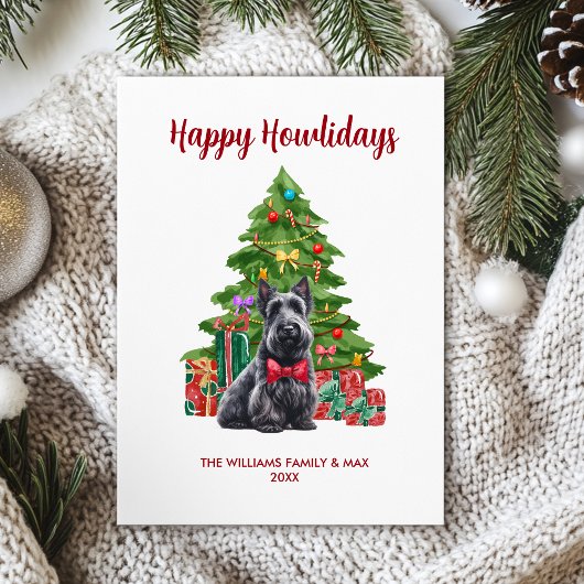 Schotse Terrier Fijne Kerstkaart