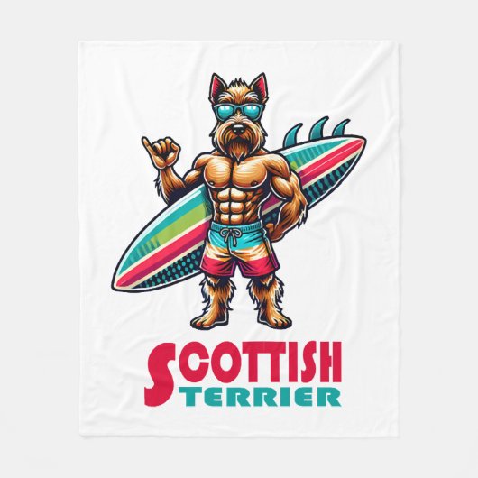 Schotse terriër fleece deken (Voorkant)