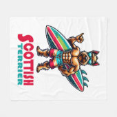 Schotse terriër fleece deken (Voorkant (Horizontaal))