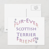 Schotse Terriër Furever Vriend Briefkaart (Voorkant / Achterkant)