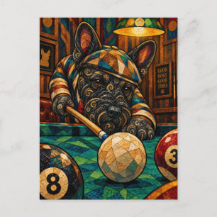 Schotse Terrier, Geometrisch Mozaïek Briefkaart