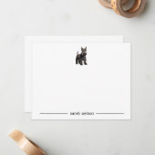 Schotse Terriër gepersonaliseerde notitiekaarten Notitiekaartje (Voorkant / Achterkant in situ)