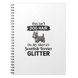 Schotse Terrier Glitter Grappig Hond Liefhebber On Notitieboek
