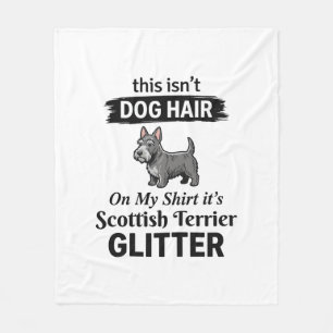 Schotse Terrier Glitter Grappige Hond Liefhebber O Fleece Deken