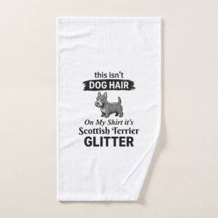 Schotse Terrier Glitter Grappige Hond Liefhebber O Handdoek