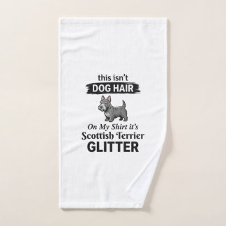 Schotse Terrier Glitter Grappige Hond Liefhebber O Handdoek