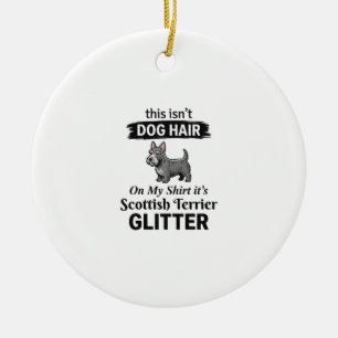 Schotse Terrier Glitter Grappige Hond Liefhebber O Keramisch Ornament