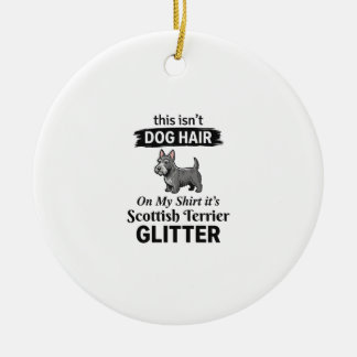 Schotse Terrier Glitter Grappige Hond Liefhebber O Keramisch Ornament