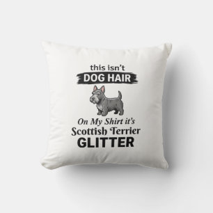 Schotse Terrier Glitter Grappige Hond Liefhebber O Kussen